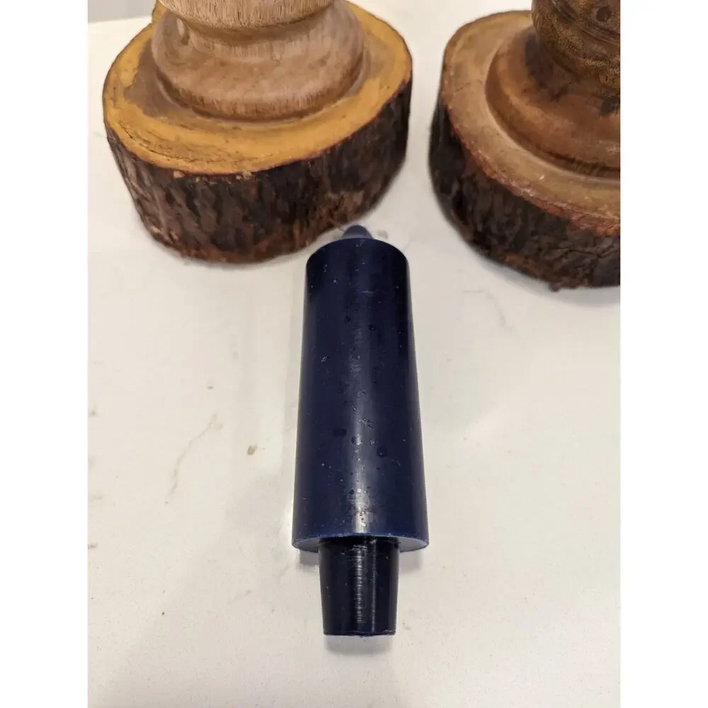 Candlesticks Natural Wooden Carved Boho Mid Century Modern Decor